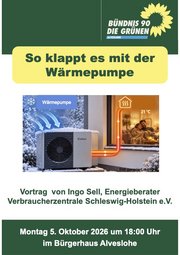 So klappt es mit der Wärmepumpe Vortag Plakat