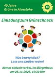 Grünschnack am 25. November 2025 um 19:30 Uhr im Bürgerhaus (Am Bahnhof 2)